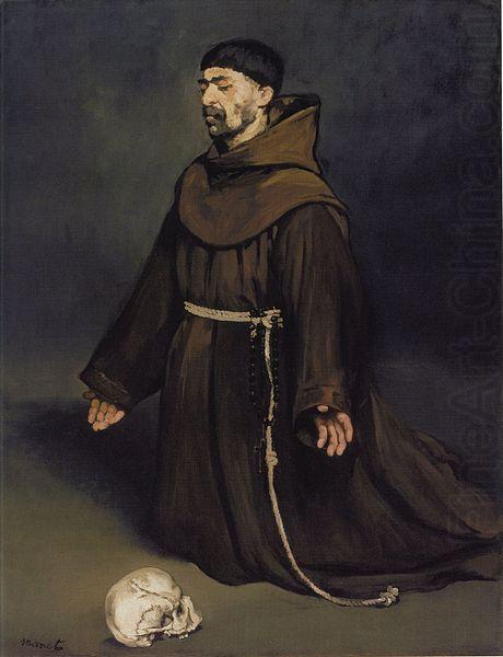 Un moine en priere, Edouard Manet